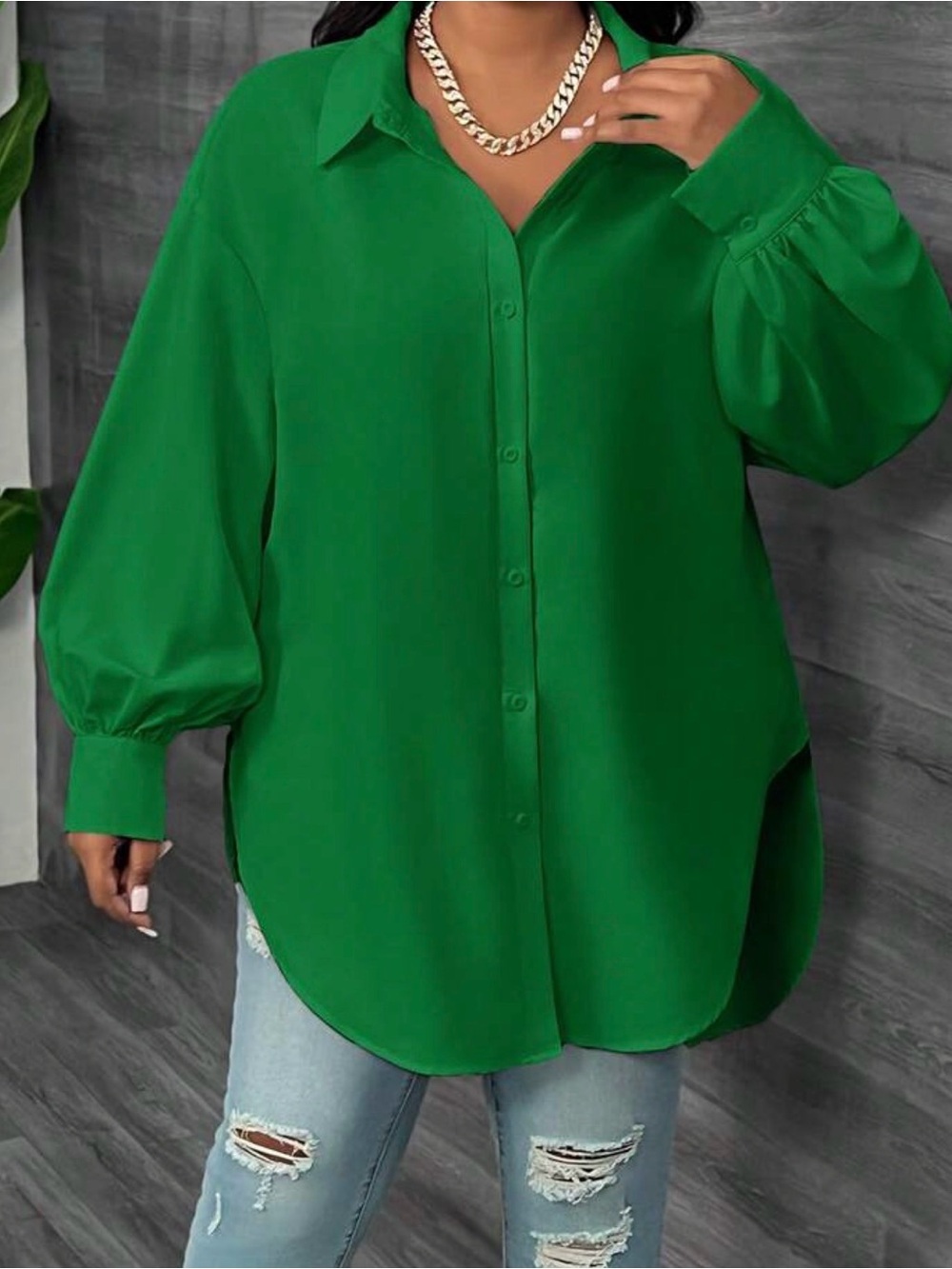 oversized women's shirt - Picture 4 of 4
